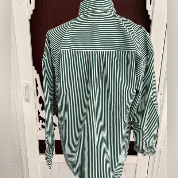 Separate Issue Women’s Striped Pleated Long Sleeve Button Up Shirt Size 10 - Picture 9 of 16